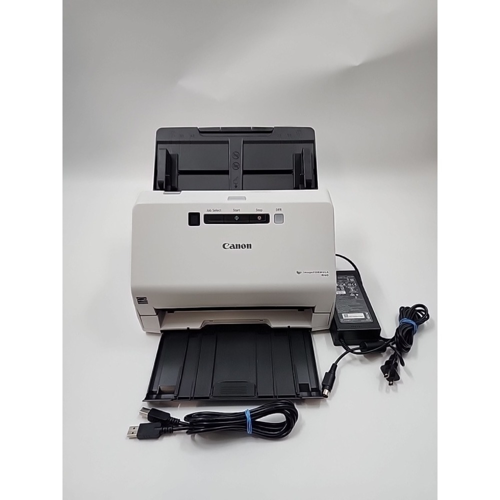 Canon imageFORMULA R40 Desktop Document Scanner White 4847C001 USB AC Adapter